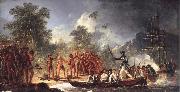 unknow artist The Landing at Tanna Tana one of the new hebrides USA oil painting reproduction